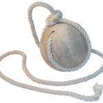 (Spherical) stone &amp; rope